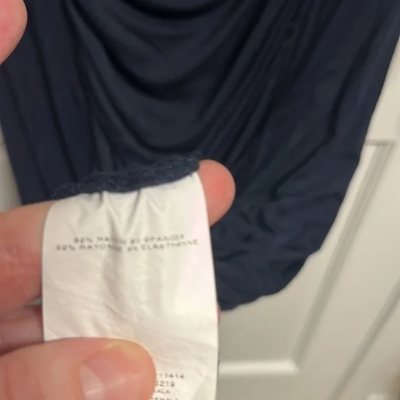 𝅺a pea in the pod long navy blue dress size large. - Picture 5 of 8